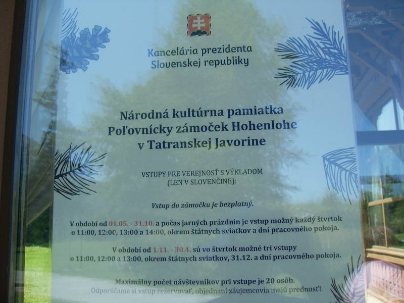 Zámeček v Tatranské Javorině.