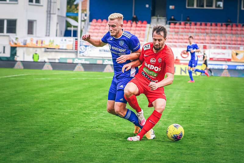 3. kolo Mol Cupu: Zbrojovka Brno (červená) - Vysočina Jihlava 1:0. Foto: FC Zbrojovka Brno/Martin Tajč