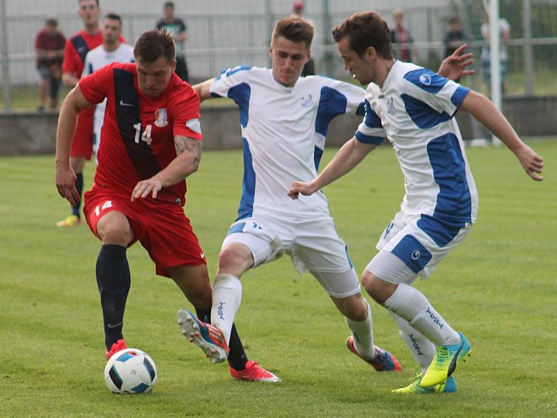 V utkání 26. kola Moravskoslezské fotbalové ligy (MSFL) Blansko rozdrtilo Viktorii Otrokovice 4:0.