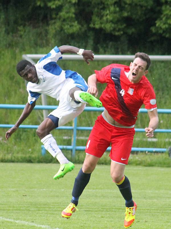 V utkání 26. kola Moravskoslezské fotbalové ligy (MSFL) Blansko rozdrtilo Viktorii Otrokovice 4:0.