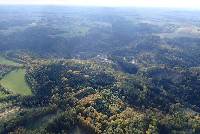 Boskovicko z ptačí perspektivy.