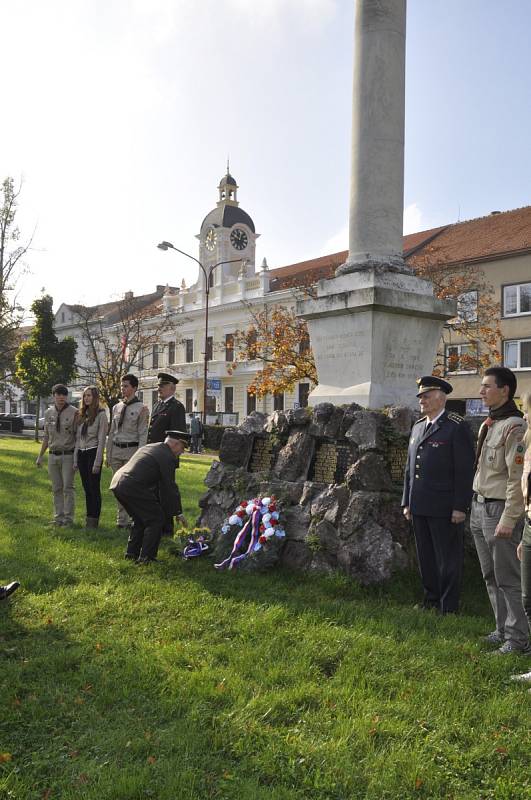 V Blansku položili věnce k památníku první světové války.