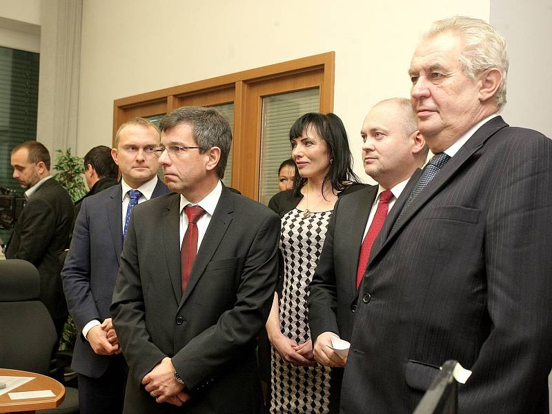 Prezident Miloš Zeman navštívil jižní Moravu.