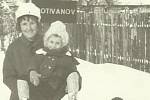 Zimní bláznovství na kole v Protivanově zažila paní Ženatová ve svém mládí.