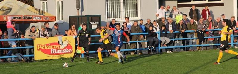 Fotbalisté Blanska remizovali s Rosicemi 1:1.