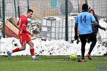 Blanenští fotbalisté (v červeném) zdolali Bohunice 7:3.