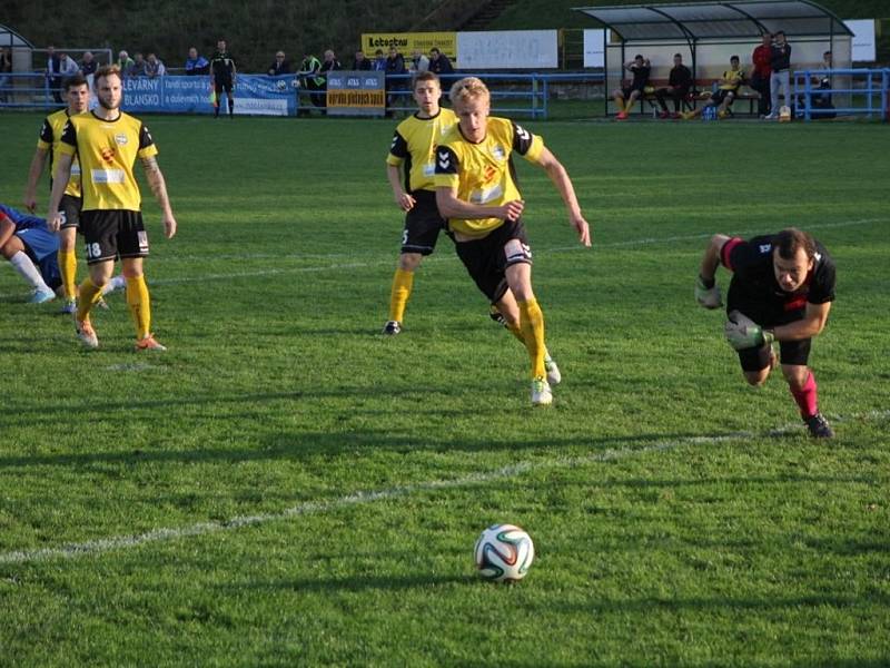 Fotbalisté Blanska remizovali s Rosicemi 1:1.