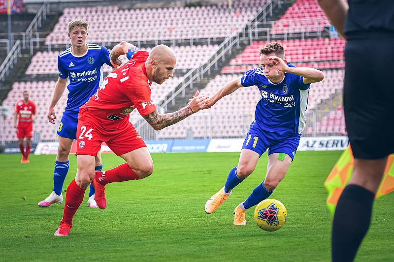 3. kolo Mol Cupu: Zbrojovka Brno (červená) - Vysočina Jihlava 1:0. Foto: FC Zbrojovka Brno/Martin Tajč