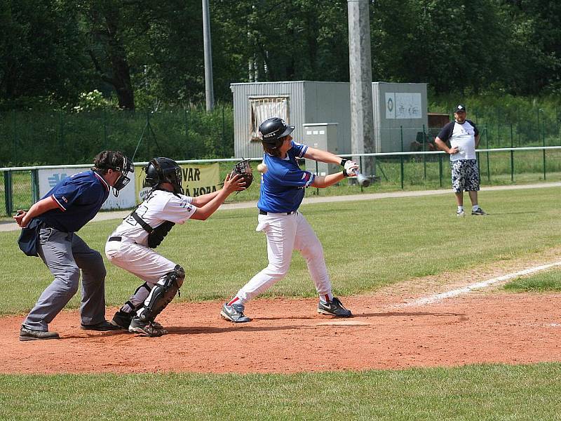 Český baseballový pohár kadetů v areálu Olympie Blansko.