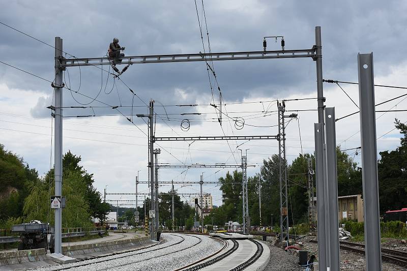 Aktuální postup prací na rekonstrukci železničního koridoru mezi Brnem a Blanskem.