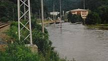 Povodně v červenci 1997 v Adamově na Blanensku.