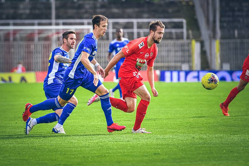 3. kolo Mol Cupu: Zbrojovka Brno (červená) - Vysočina Jihlava 1:0.