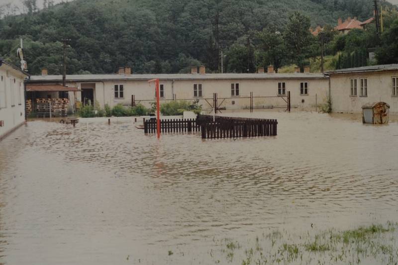 Povodně v červenci 1997 v Adamově na Blanensku.