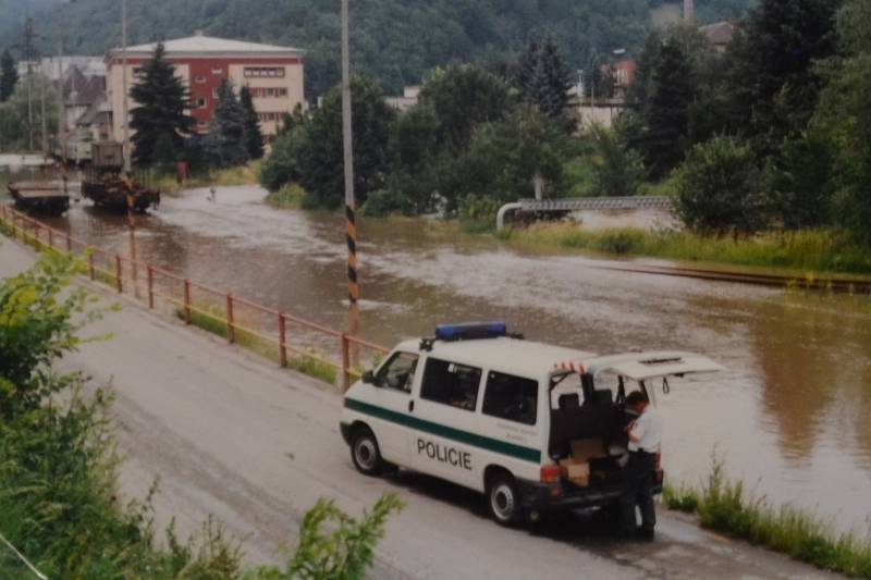 Povodně v červenci 1997 v Adamově na Blanensku.