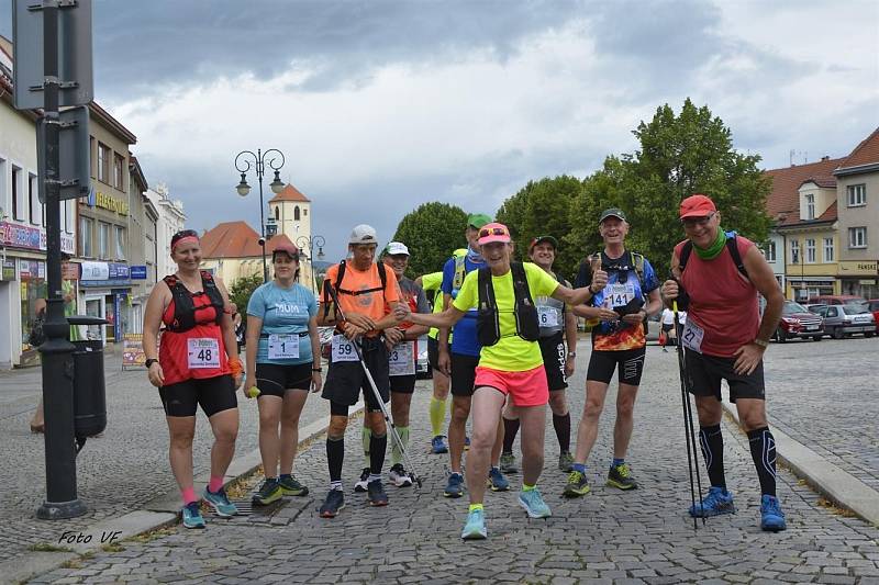 Start etapy Moravského ultramaratonu.