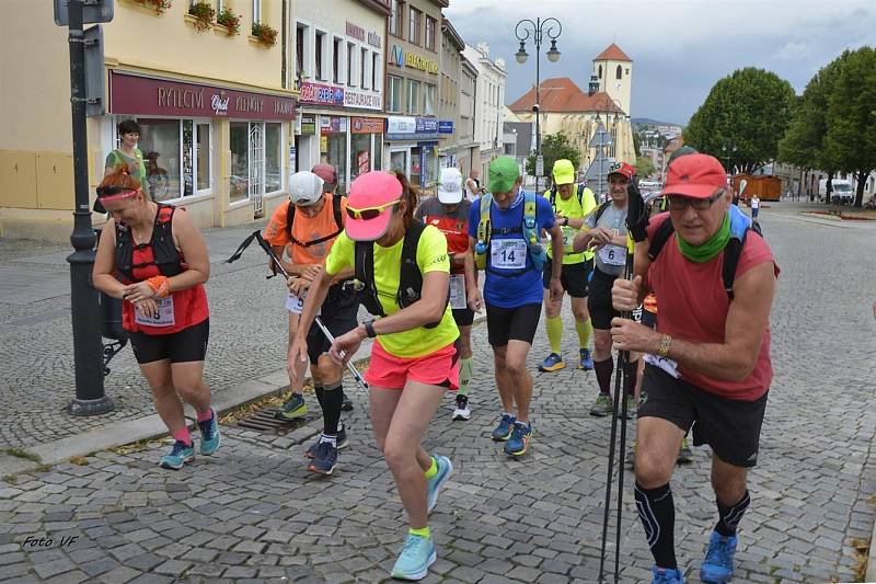 Start etapy Moravského ultramaratonu.