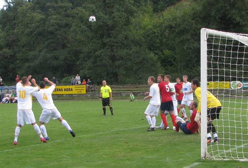 Fotbalisté Boskovic prohráli doma se Spartou Brno 1:3.