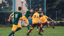 Fotbalisté Ráječka (v zeleném) zdolali brněnskou Spartu 3:0.