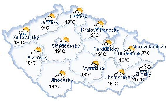 mapa počasí čr Vyškovský deník | Mapa počasí celá ČR | fotogalerie mapa počasí čr