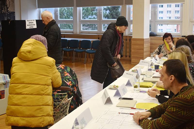 Druhé kolo prezidentských voleb v Adamově na Blanensku.