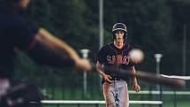 Baseball - nadstavba o extraligu: Olympia Blansko (v bílém) - SaBaT Praha (v černém) 1:2 - 31. července