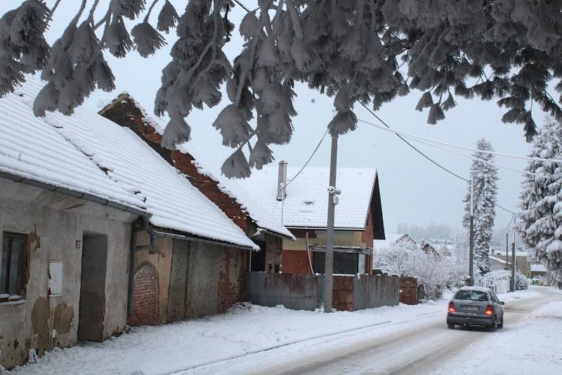 Olešnice a blízké okolí se za určitým podmínek halí do bílého mnohem častěji než okolí.