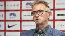 Brno 4.3.2020 - tisková konference FC Zbrojovka Brno před zahájením jarní části F:NL - trenér Miloslav Machálek