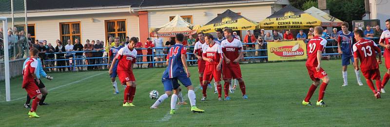 Fotbalisté Blanska remizovali s bystřicí 1:1.