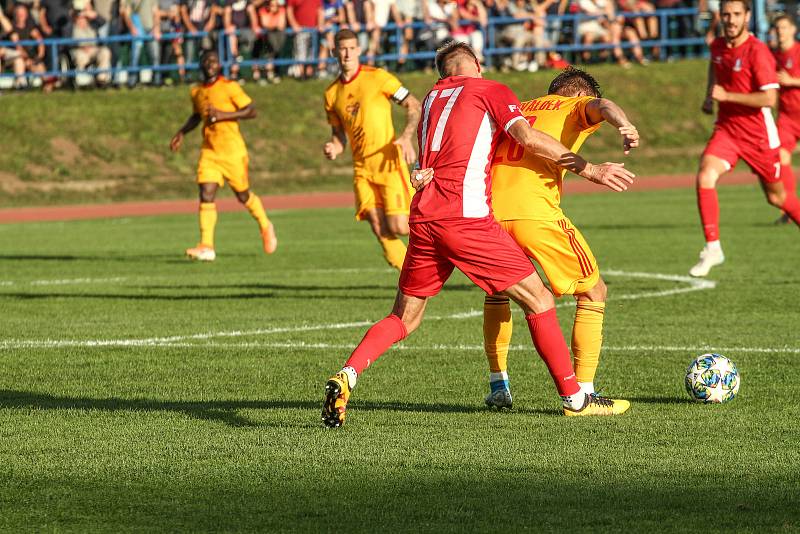 FORTUNA:NÁRODNÍ LIGA: Blansko - Dukla Praha 1:0. Foto: FK Blansko