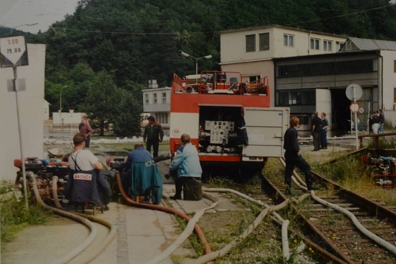 Povodně v červenci 1997 v Adamově na Blanensku.