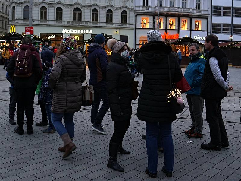 Z předvánoční procházky Brnem. Foto: Monika Šindelková