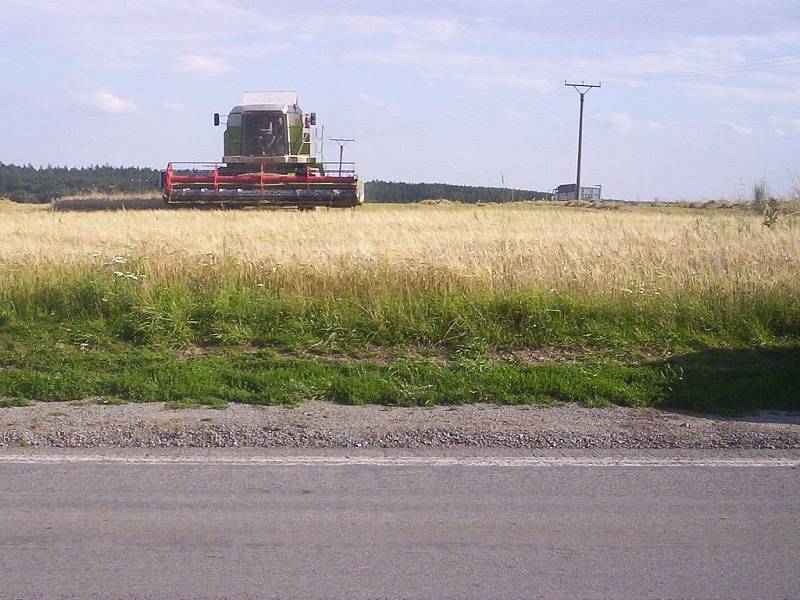 Kombajny vyrazily do polí sklízet úrodu, která jště zbyla