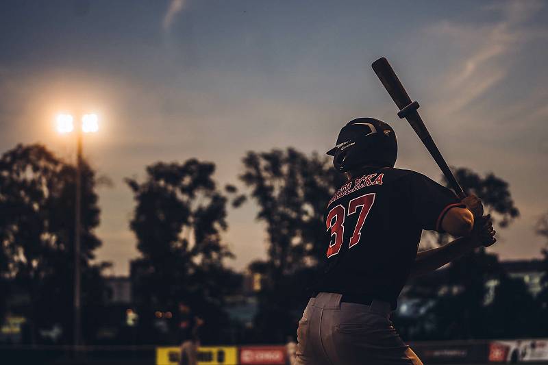 Baseball - nadstavba o extraligu: Olympia Blansko (v bílém) - SaBaT Praha (v černém) 1:2 - 31. července