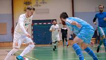 Ve futsalové divizi porazil PRO-STATIC Blansko (v bílém) San Marino Dolní Loučky 11:7.