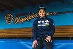 Japonský catcher baseballistů Olympie Blansko Natsuhiko Ue.