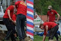 Tradiční stavění máje je v režii Sboru dobrovolných hasičů Boskovice II Mazurie.