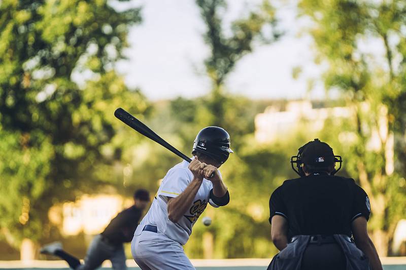 Baseball - nadstavba o extraligu: Olympia Blansko (v bílém) - SaBaT Praha (v černém) 1:2 - 31. července