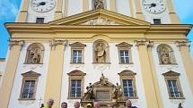 Turisté z Kotvrdovic na letním srazu turistů v Olomouci.