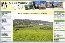 Nové internetové stránky obce Vanovice na Blanensku.