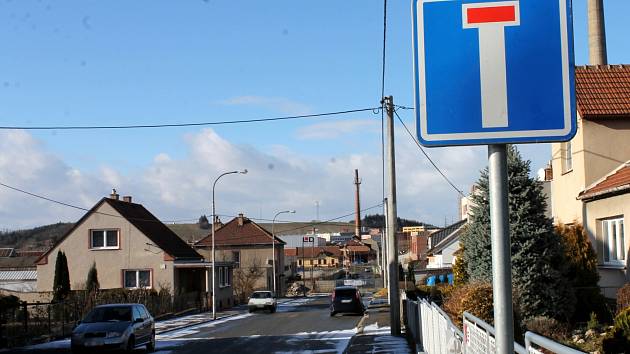 Štefánikova ulice v Boskovicích je nyní neprůjezdná.