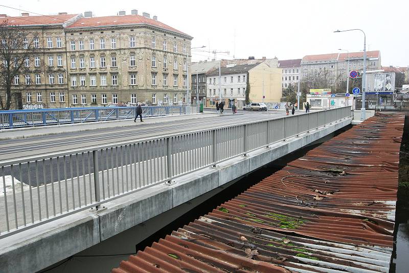 Opravený Zábrdovický most v Brně.