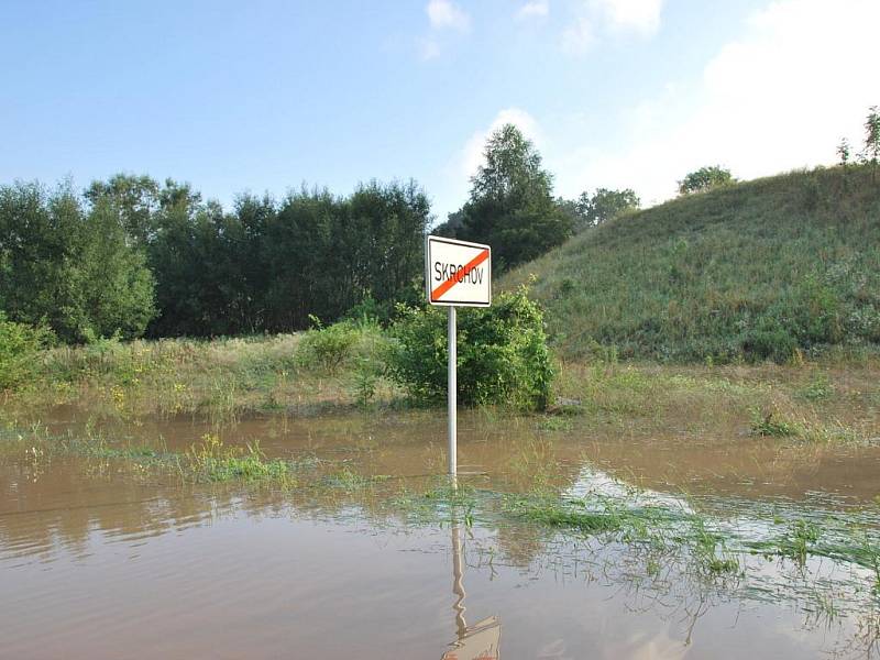 Následky bouřky, která se přehnala ve středu nad Blanenskem.