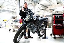 Pavel Blata s novou motorkou