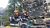 Pomoc z nebe: Jihomoravští hasiči hledali v Českém Švýcarsku oheň z dronu