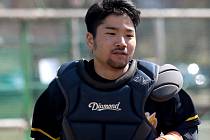 JAPONSKÁ POSILA. Catcher Natsuhiko Ue se po dvou letech vrací do blanenské sestavy.