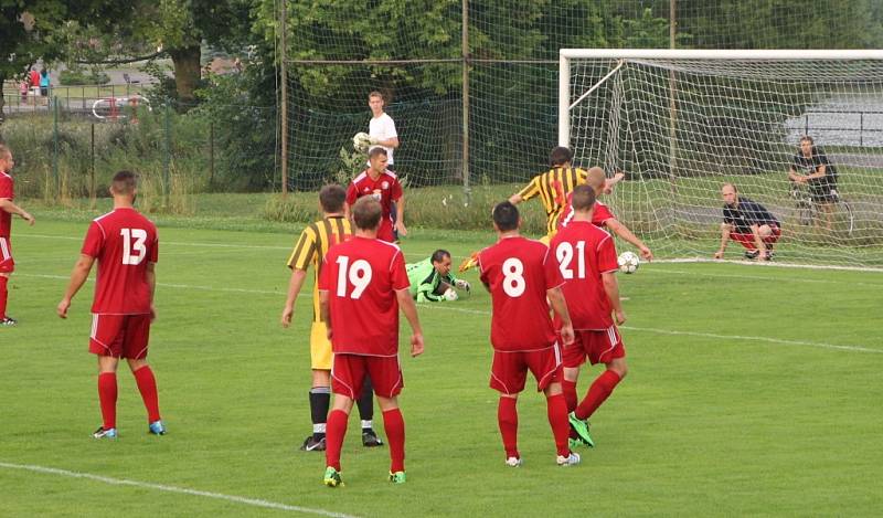 Fotbalisté Jedovnic prohráli v pohárovém zápase s Boskovicemi 3:4. Neproměnili přitom další šance.