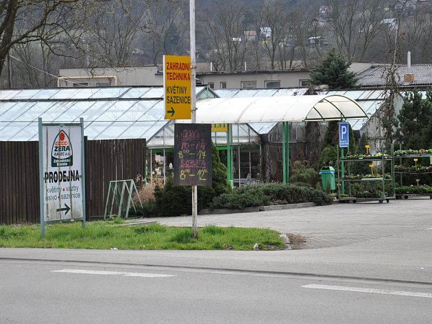 Skleníky společnosti Zera stojící na pozemcích města Blanska.