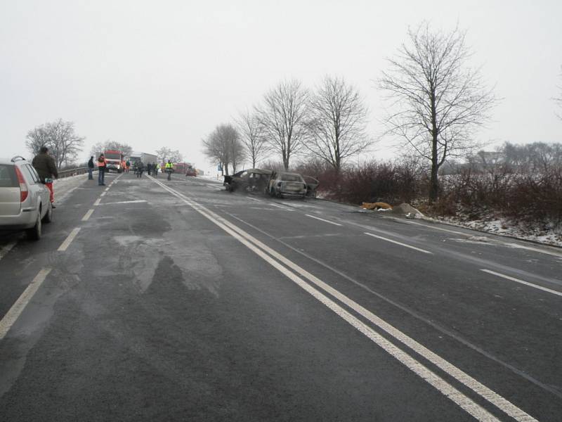 Tragická dopravní nehoda u Krhova