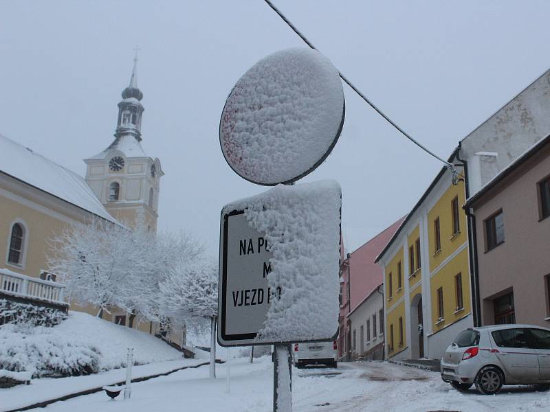 Olešnice a blízké okolí se za určitým podmínek halí do bílého mnohem častěji než okolí.