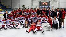 Ruská radost. Vítězem letošního ročníku juniorského turnaje Hlinka Gretzky Cup se stali hokejisté Ruska, kteří ve finále zdolali Kanadu.